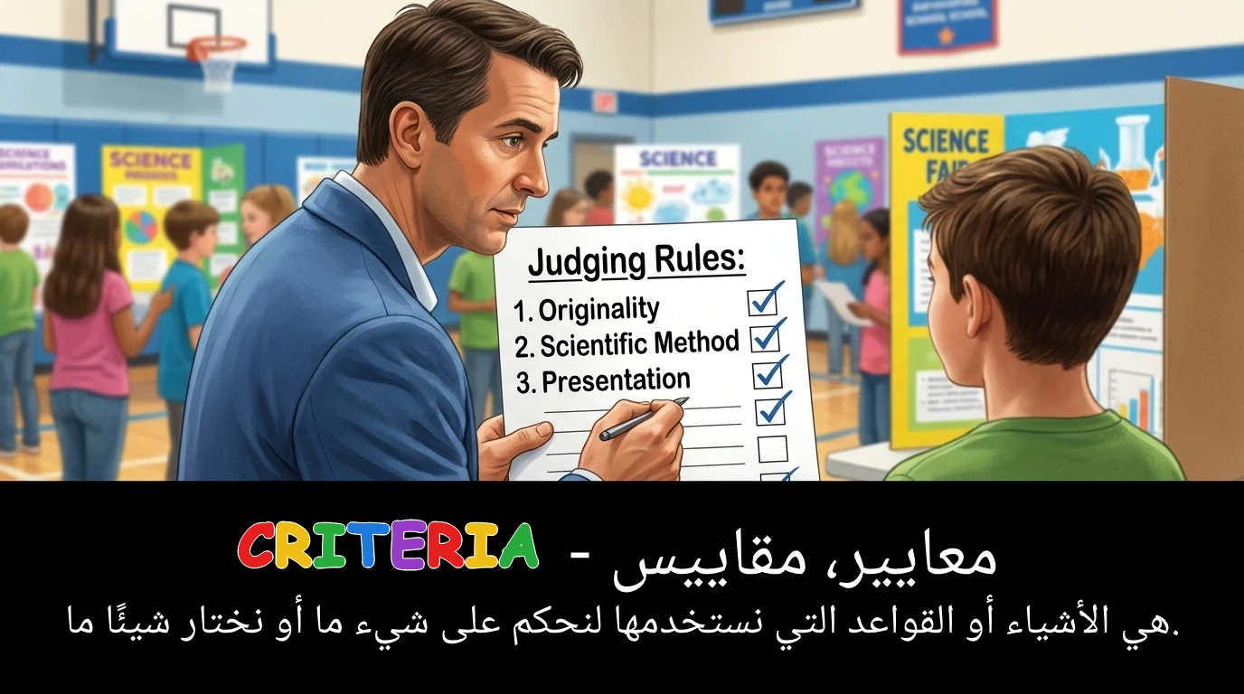 Arabic Illustration for criteria